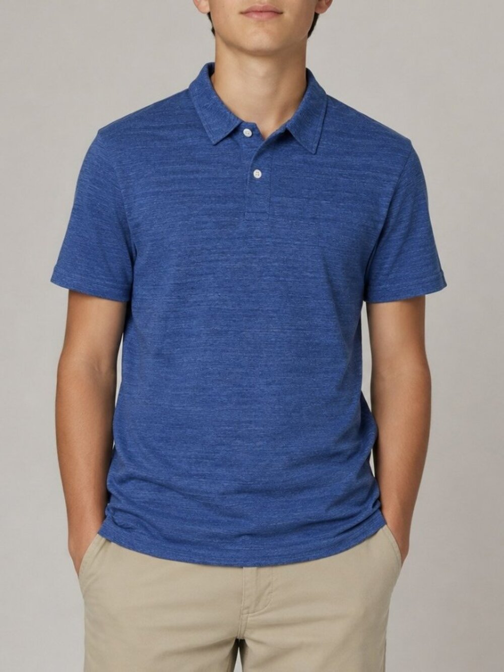 Place Boys Blue Short Sleeve Polo Shirt size XXL 16